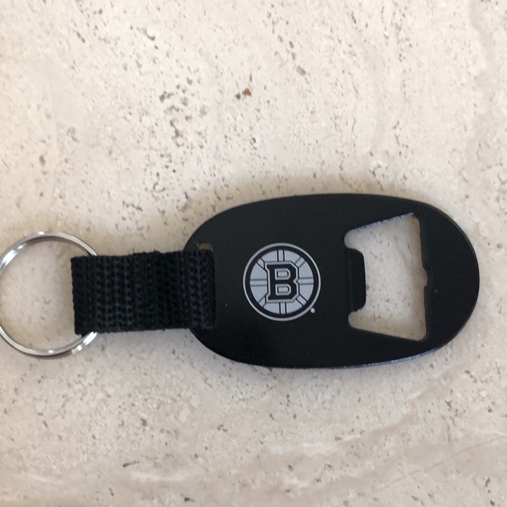 Jack Daniels Bruins Key Chain Ring Holder - Bottle Opener NEW!